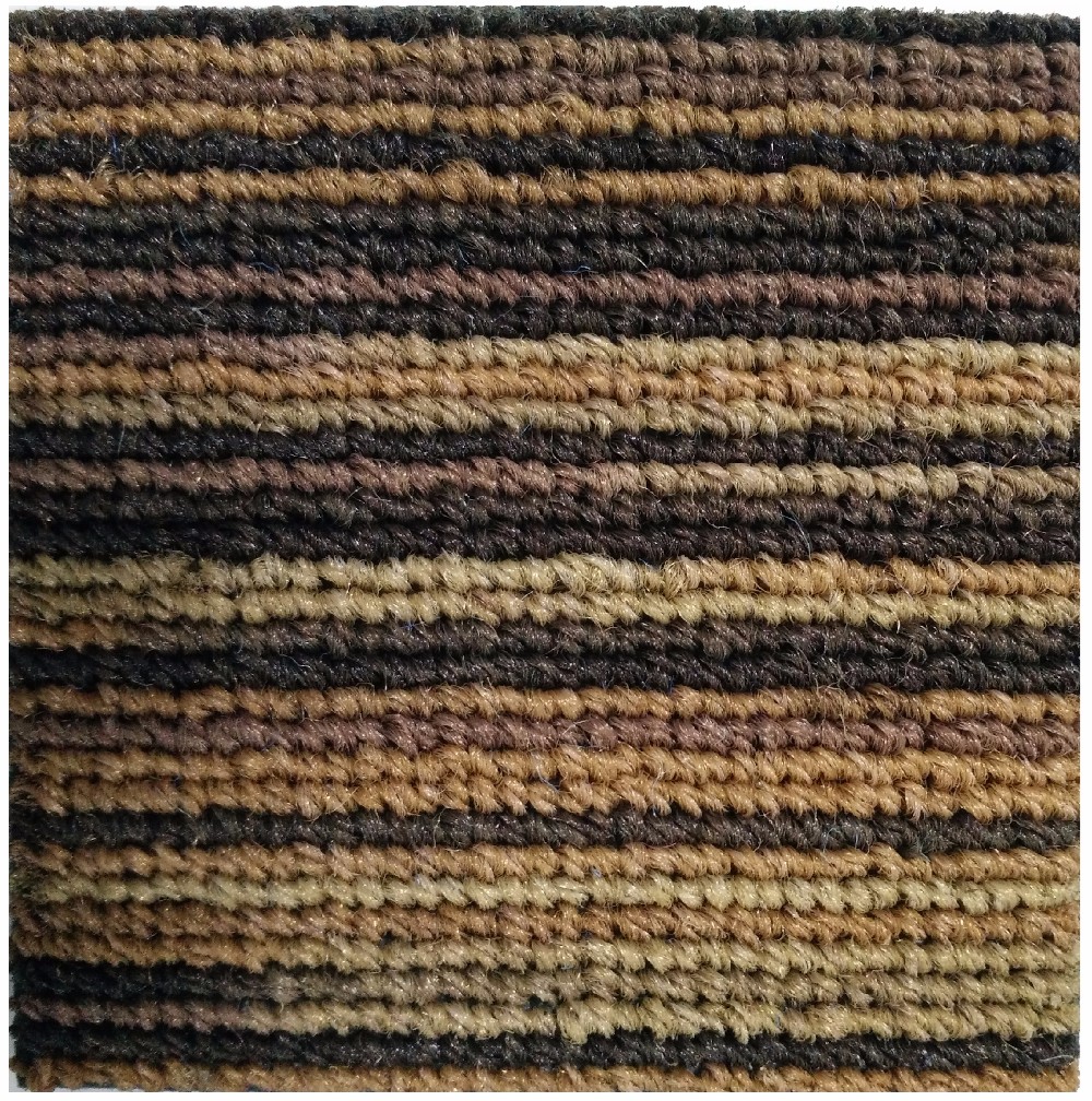 Chine made multi level loop striped Nylon carpet tile