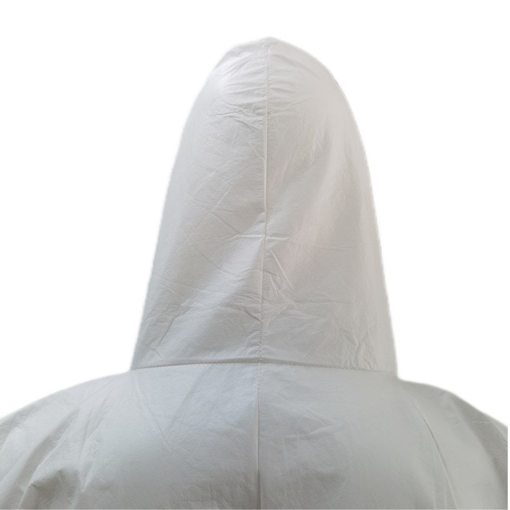 PPE Protective Isolation Hooded Coveralls Without Stick Strip