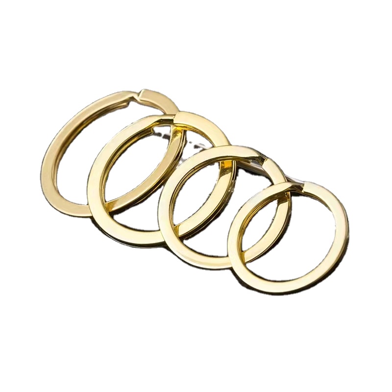 Zinc Alloy Gold Plated Key Rings Holder Anti Corrosion Antirust ISO9001