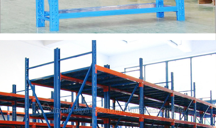 Heavy Duty Stacking Rack System , Warehouse Metal Storage Rack Shelf