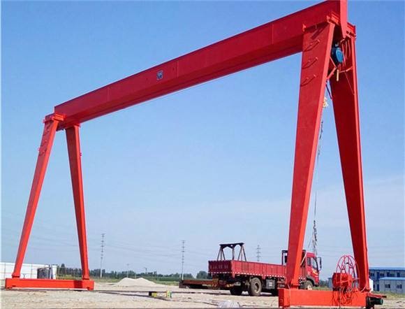 Port Cargo Yard Single Beam 20 Ton Gantry Crane With Overload Protection