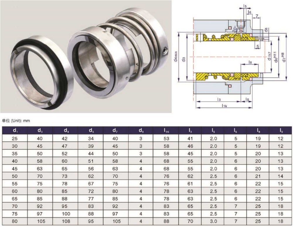 112 mechanical seal
