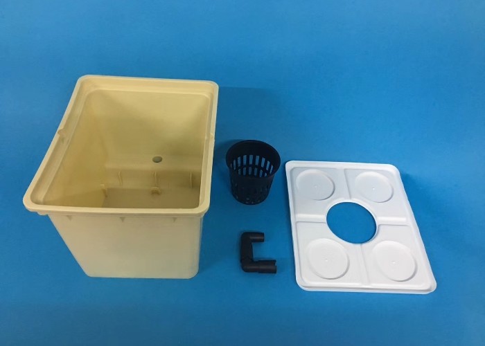 Pp Soilless Hydroponic System Medium 30x25x23cm Beige Dutch Bucket Growing Tomatoes Cucumber Zucchini