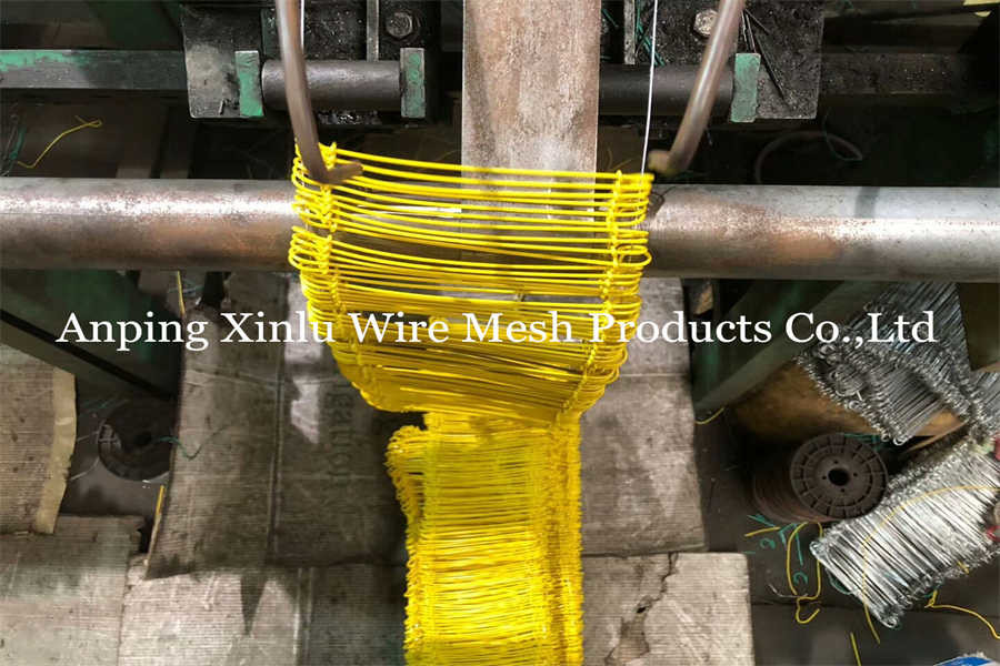 Yellow Plastic Double Loop Tie Wire 380mpa 16GA SAE1008 PVC Coated Rebar Twin Loop Binding WIre