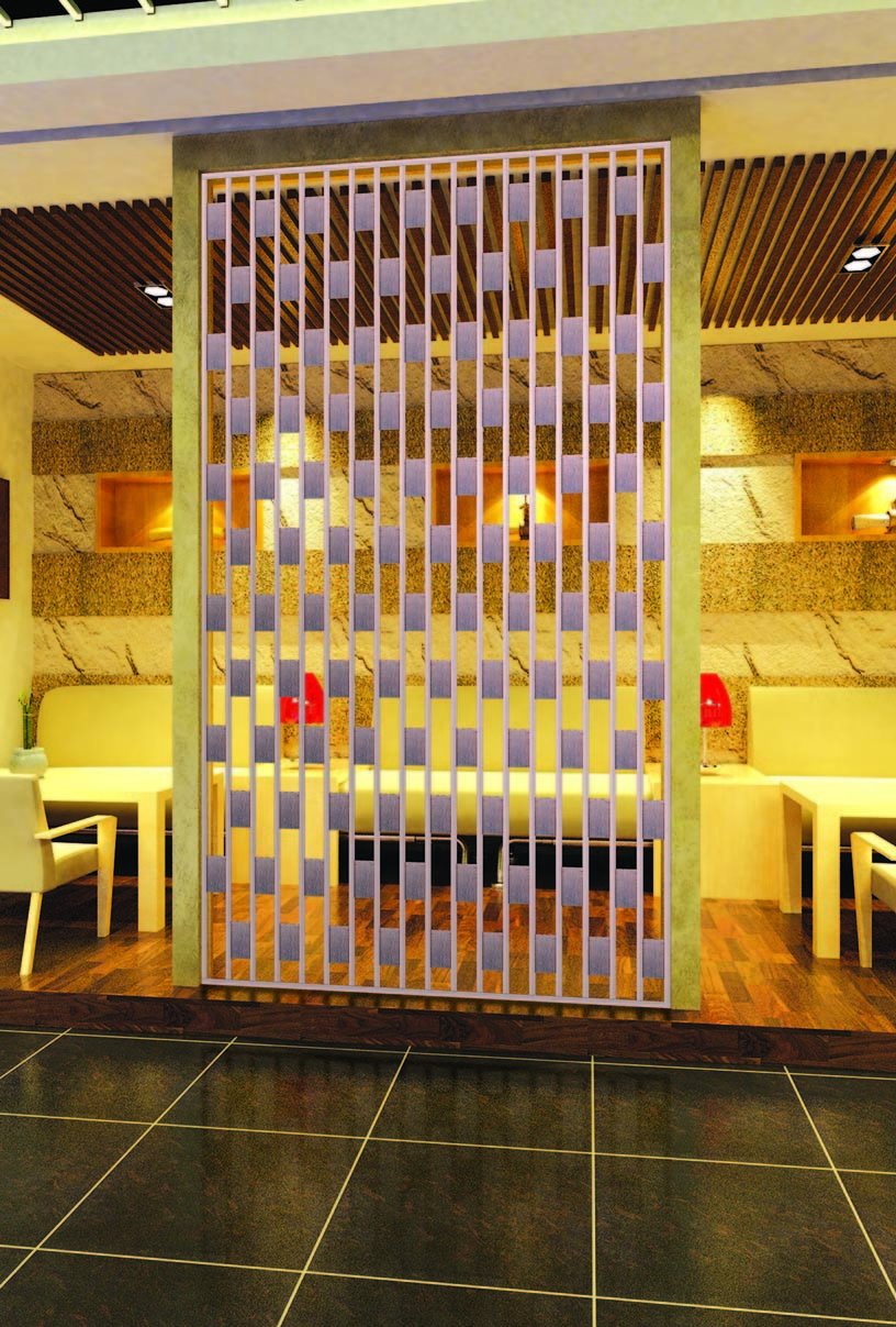 Bronze Stainless Steel Carved/ Engraved Mashrabiyia Panels For Column Cover/Cladding