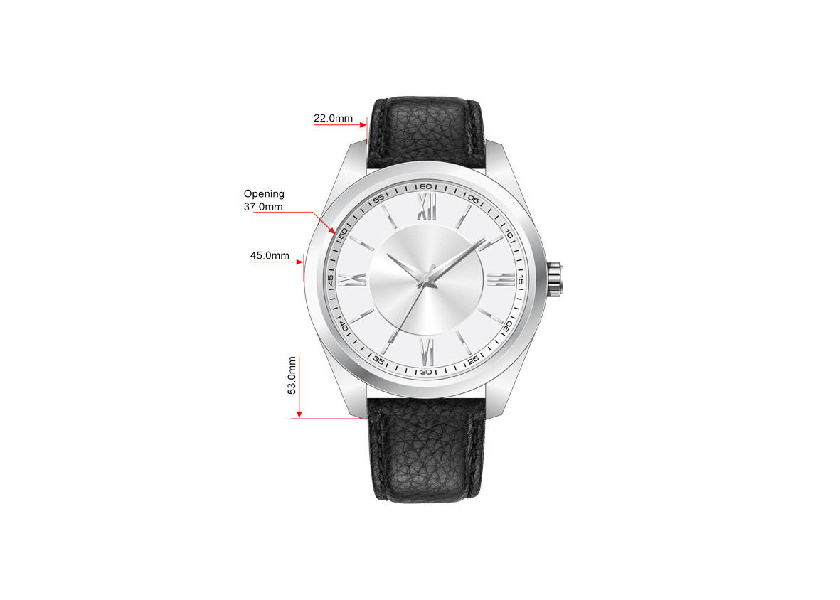 45mm Diameter Quartz Powered Watch , Plastic Bezel Quartz Colours Watch 10ATM
