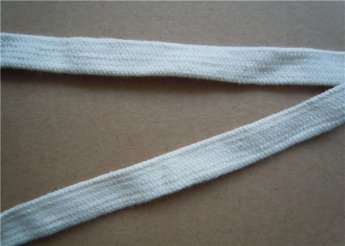 Heavyweight Cotton Webbing Cord White Backpack Webbing Straps