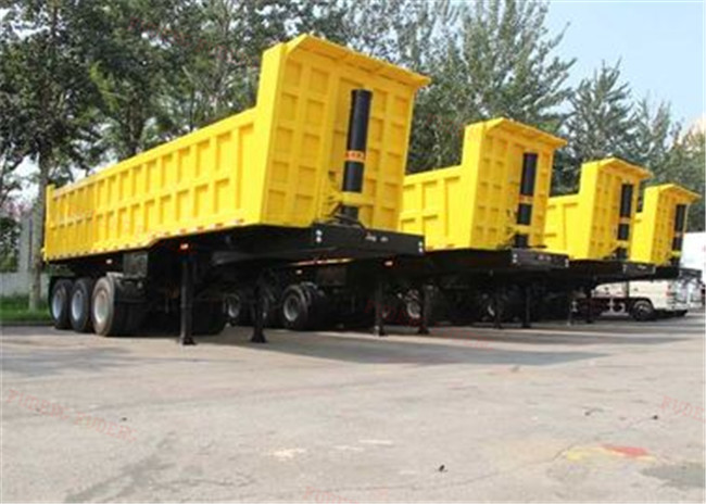 60 Ton Heavy Duty Dump Semi Trailer 2/3 Axle For Sand Stone Bulk Transport