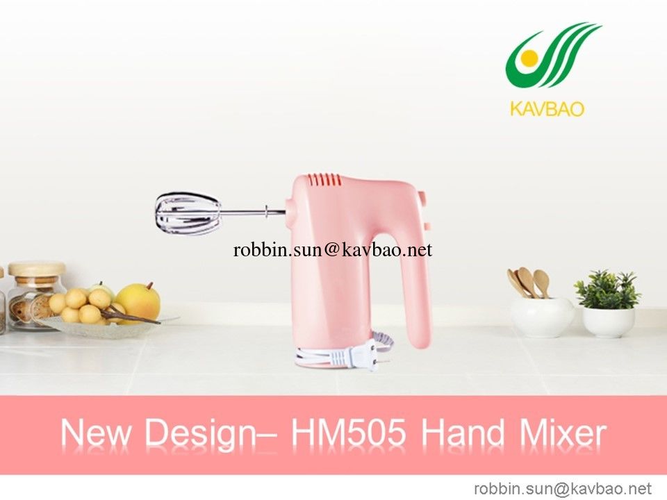 Cute Slim Pink HM505 Hand Mixer