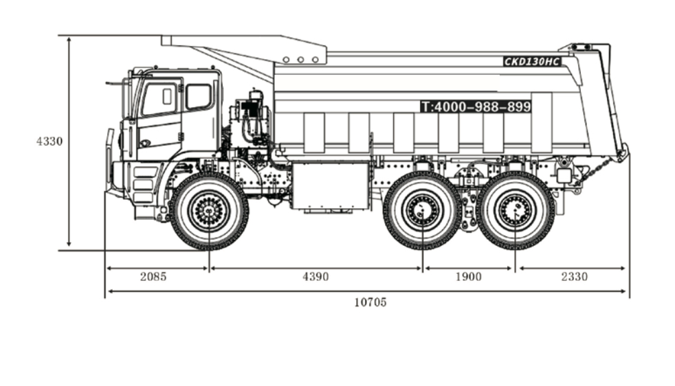 ELECTRIC WIDE BODY MINING DUMP TRUCK FOR SALE