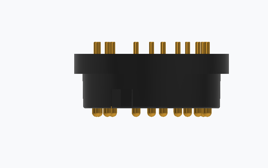 Customized Pogo Pin Magnetic Connector 12 Pin Male And Female Magnetic Connector Round