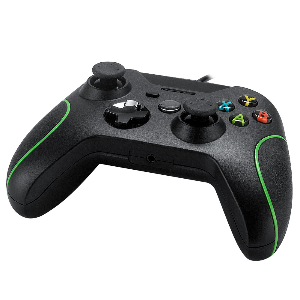 Factory cheap wired Xbox one controller gamepad joystick black color 1.2M cable