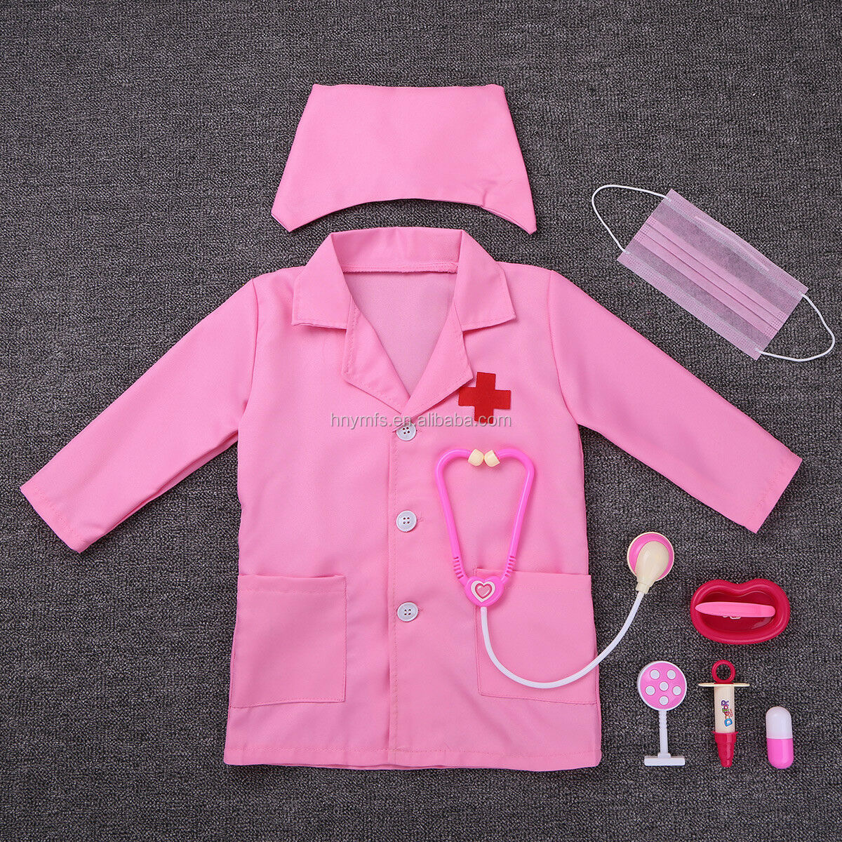 Halloween Kids Doctor Costume White Nurse Uniform Dress Costume Kids