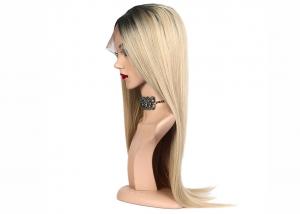 Buy cheap Synthetic Fiber Colored Hair Wigs , 130% Density Black Blond Mixed Color Wigs product