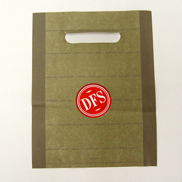 Durable Die Cut Plastic Handle Bags Tearproof PE Regeneration