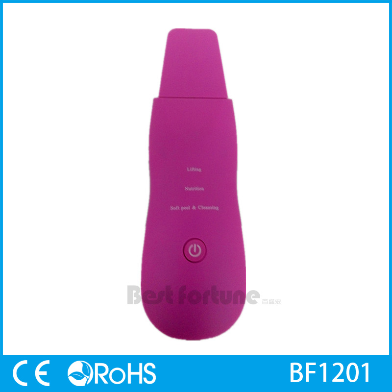 3 In 1 Portable Supersonic Skin Scrubber Peeling Cleaner Ion Beauty Machine