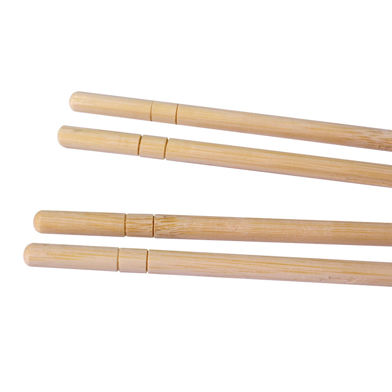 Custom Logo Disposable Round Bamboo Chopsticks For New Year In Chinese And Japanese Style