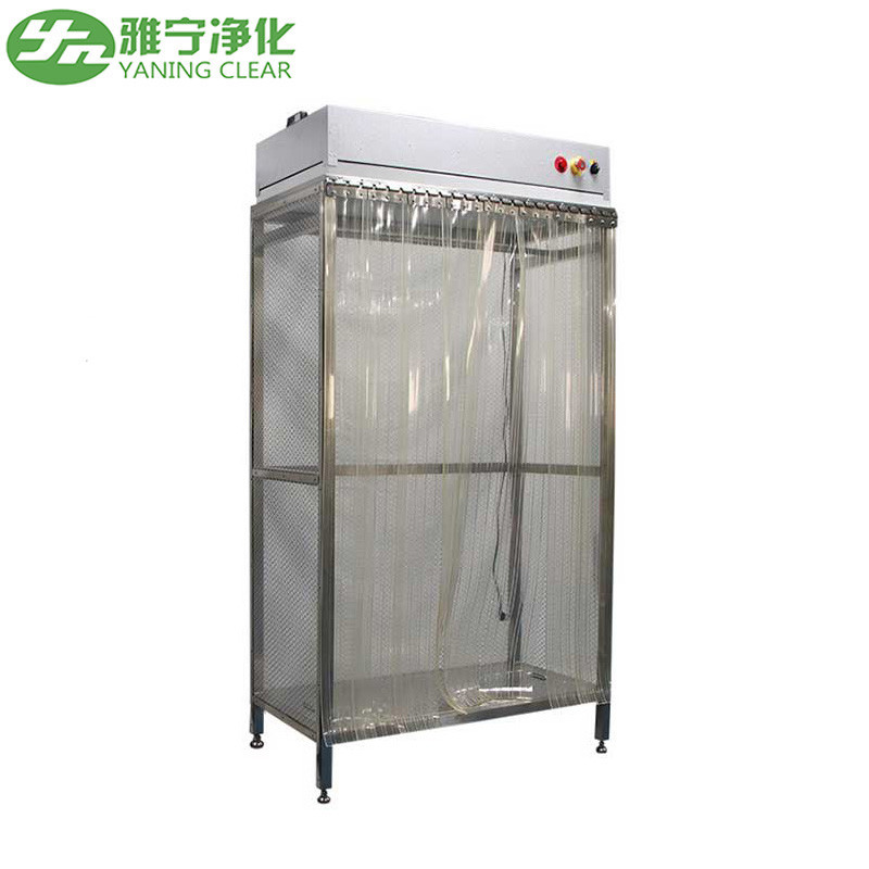 Sliding Door HEPA Stainless Steel Wardrobe Laminar Air Flow Garment Cabinet for Food Beverage Shops