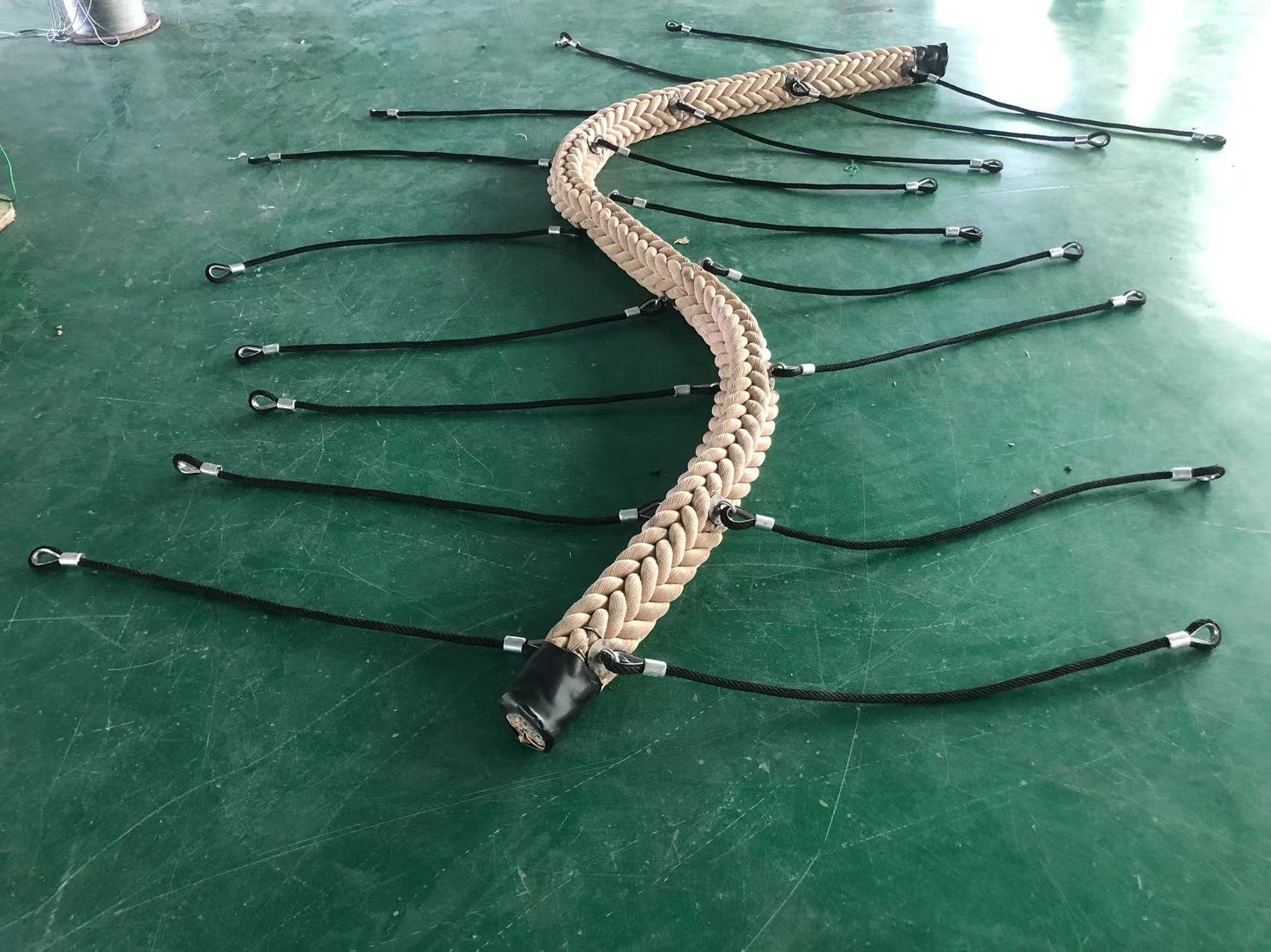 Playground Outdoor Steel Wire Rope Bridge Suspension Rope Bridge