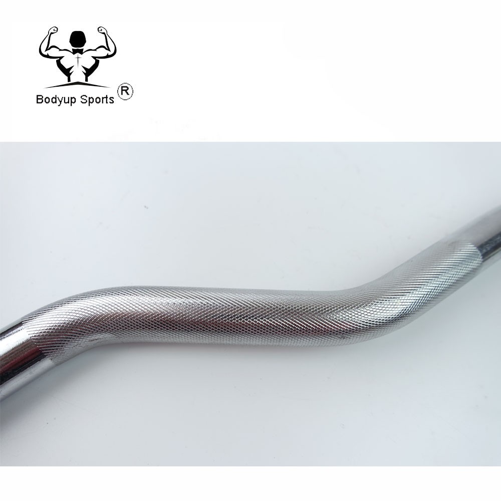 Standard Super EZ Curl Weight Lifting Bar 47" Size Solid Steel Material