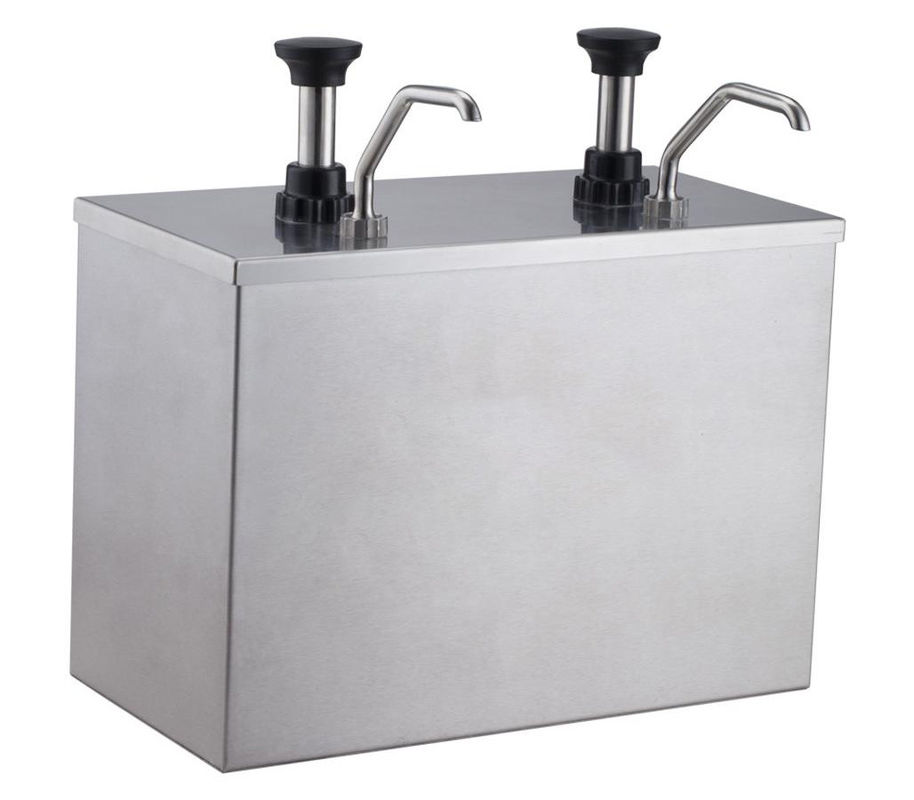 Stainless Steel Three Head Jam Squeezer, Three Bucket Sauce Dispenser Pump, Snack Bar Equipment