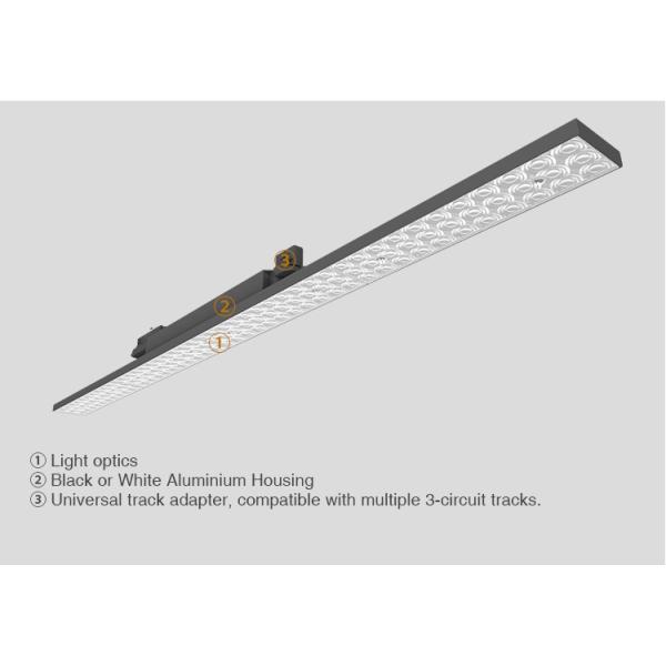 160LM/W Linear Track Lighting , SDCM5 RA80 RA90 Ceiling Mounted Track Lighting