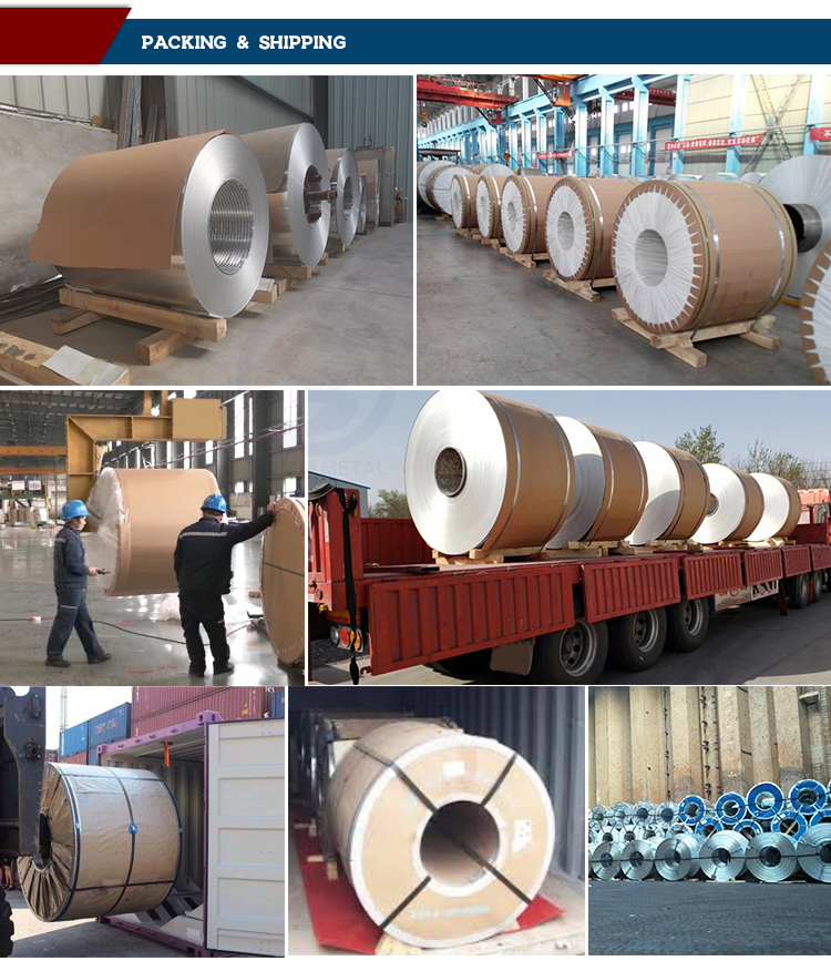 Round Roll Grade 3000 Series Aluminum Coils with T3 T4 T81 Conditions and Multiple Thickness/Width Alternatives