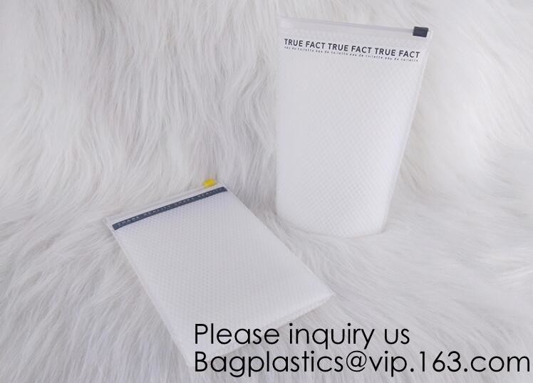 Frosted Plastic EVA Garment Packing Bag Suit Clothes Bags With zipper slider,Luxury design EVA cosmetic packaging bag wi