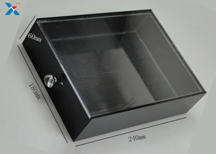Custom Square Acrylic Tray , Hotel Toiletries Acrylic Display Tray Durable