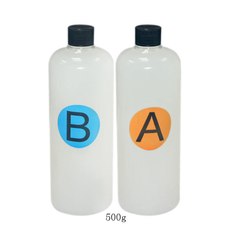 Transparent Silicone Rubber Liquid 2 Parts Small Bottle Aliquot Food Grade