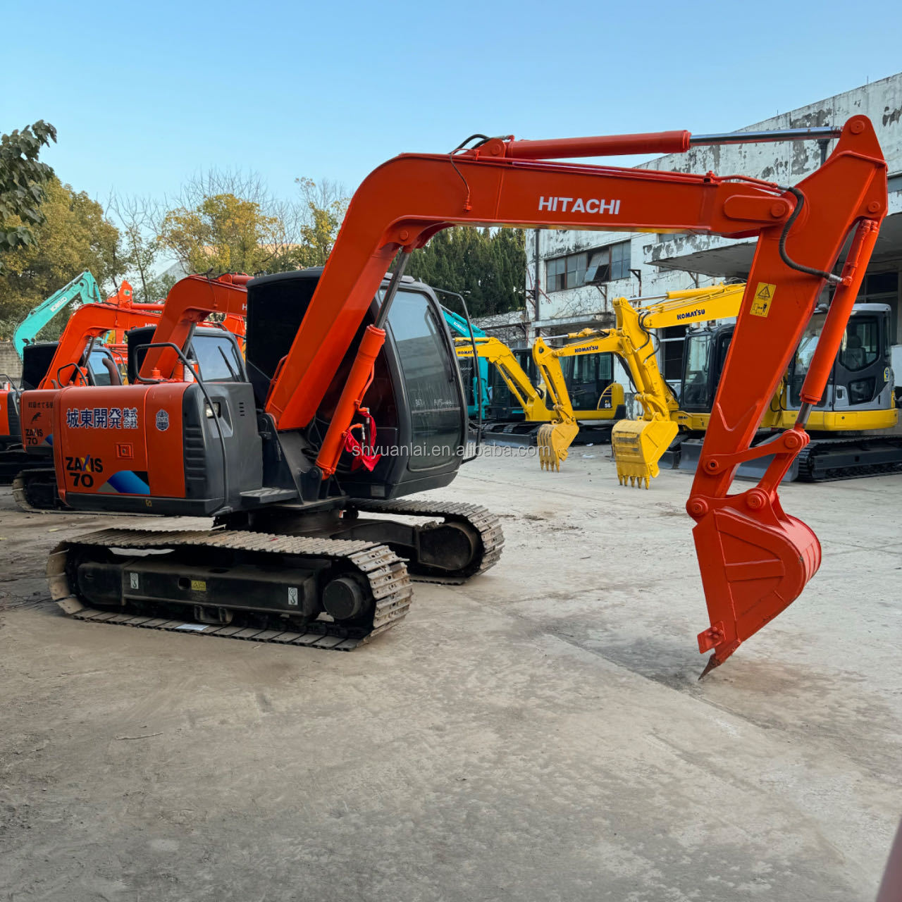 7Ton used HITACHI ZX70 ZX70-3 ZX70-5 ZX65U excavator with low working time and good quality for construction