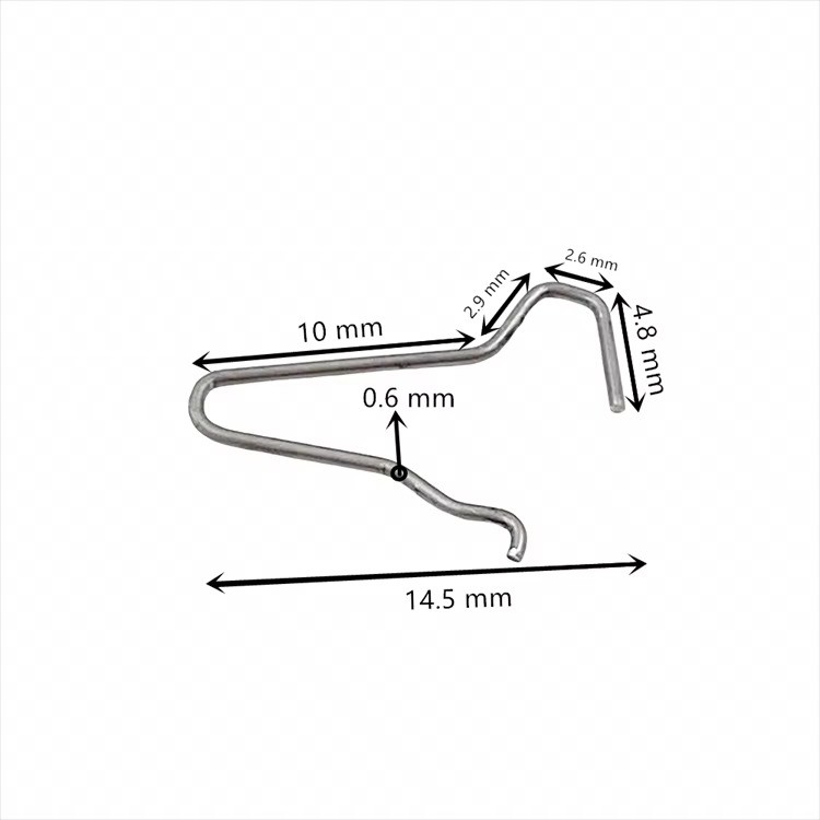 High Quality Custom Special Shape Wire Forming Bending Springs Pin Clip Spliter