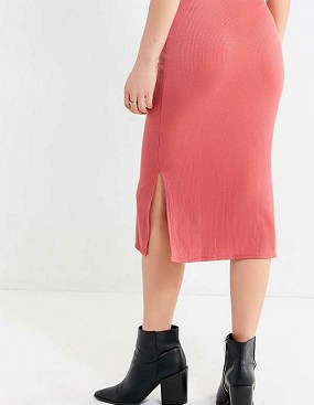 Women Summer Pink Dress Elegant Sexy Side Slit Bodycon Dress With Bow
