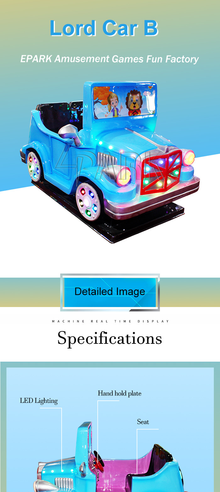 coin operated game high quality rocking shaking swing kiddie rides EPARK luxury children racing car video game machine