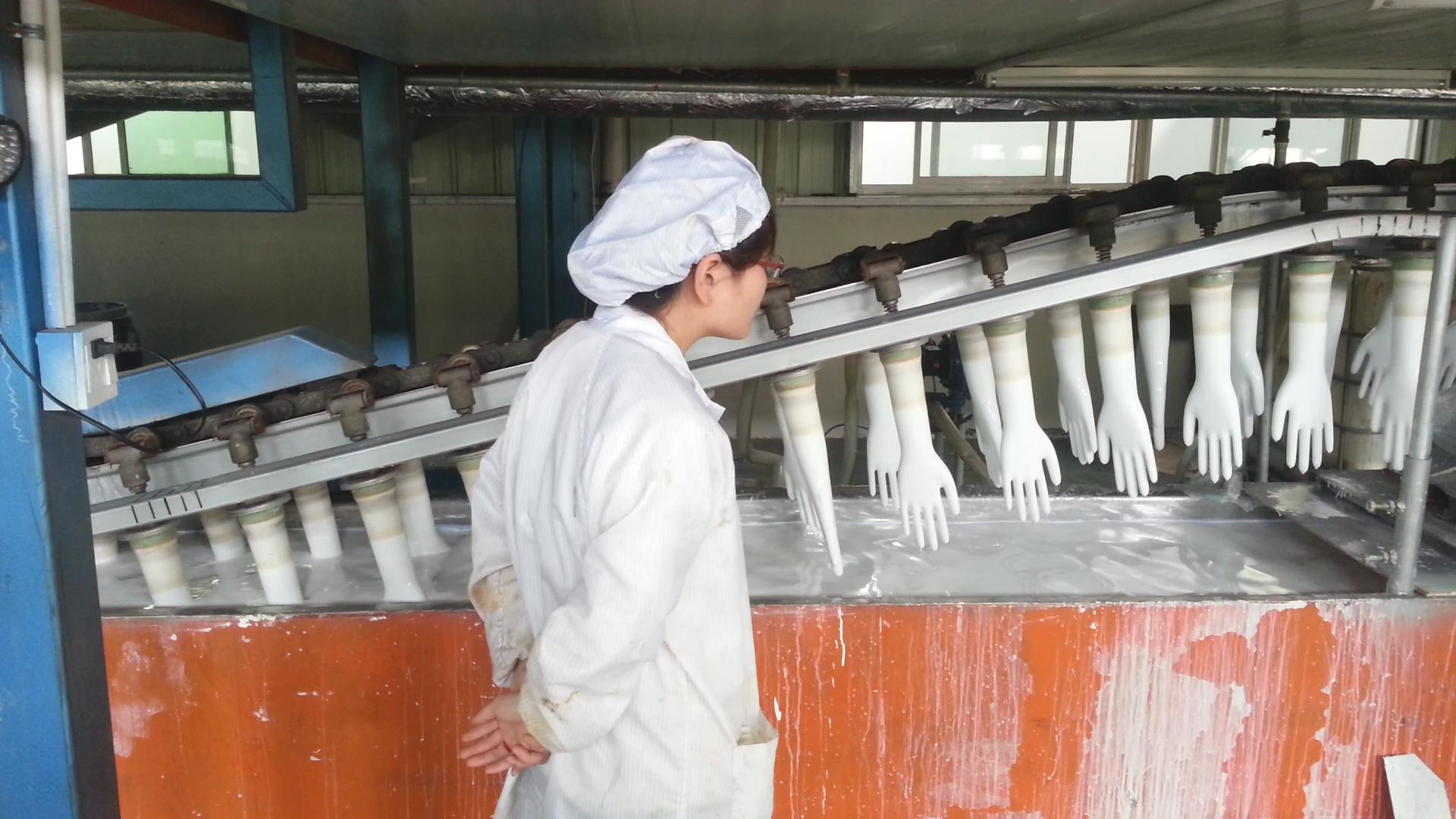 pe gloves Work Glove Making Machine Dotting Latex Mold Training glove making machines