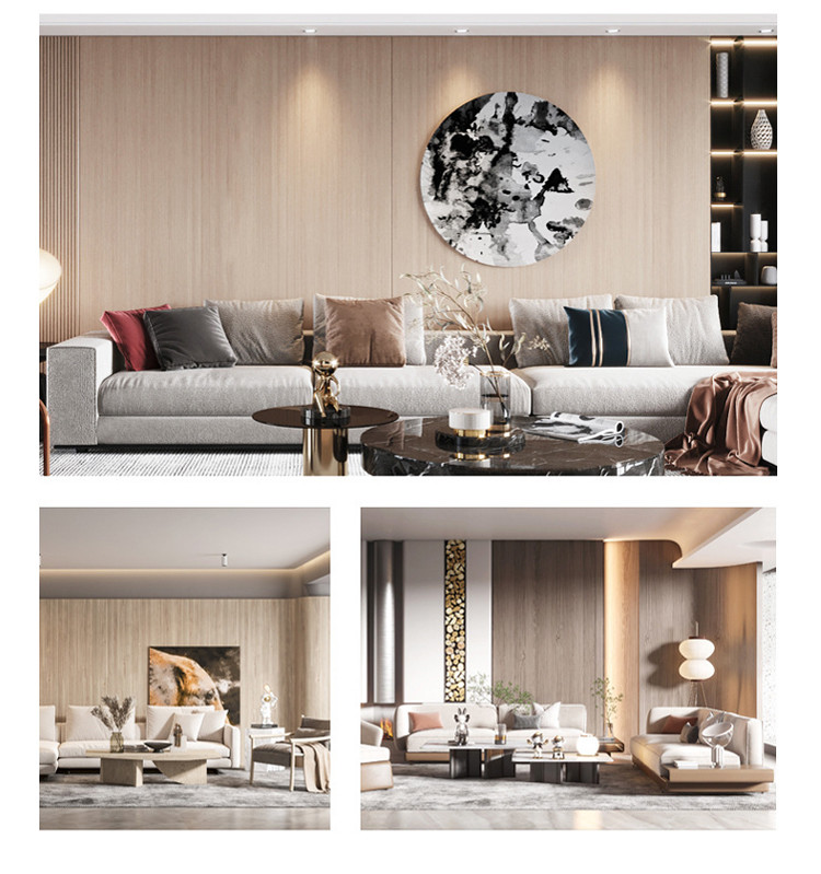 Modern Luxury Bamboo Wood Fiber And PVC Bamboo Charcoal Eco-Friendly Wall Panel