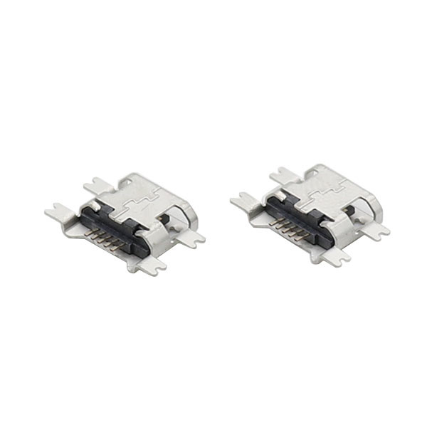 Sink Type Panel Mount Micro USB Female Charging Socket Connector 1.17mm SMT