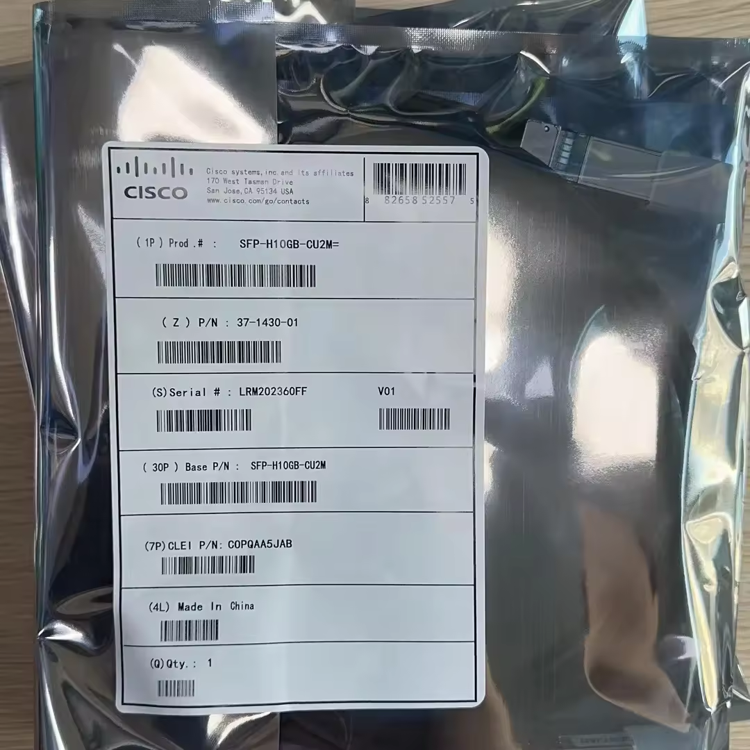SFP Active Direct Attach Copper Twinax Cable SFP-H10GB-CU2M SFP-H10GB-CU3M SFP-H10GB-CU5M