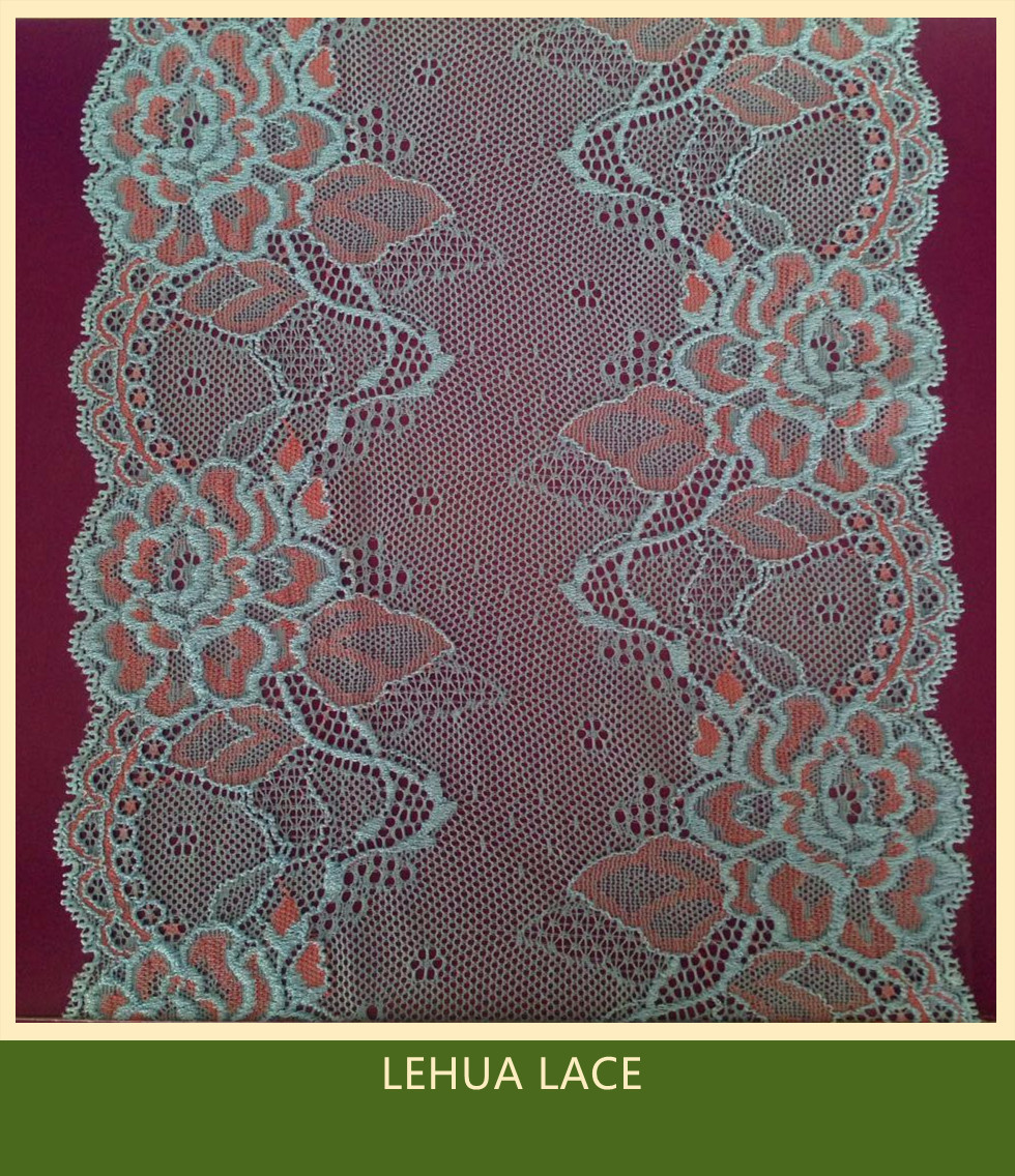 Hot Selling and nice quality Nylon Spandex Stretchy Brazil Lace from China