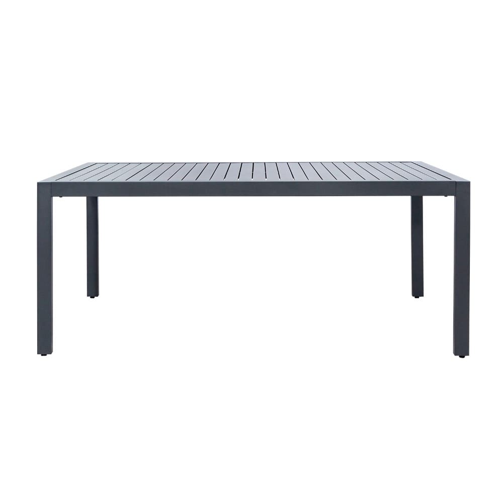 Metal Dining Armchair and Dining Table Set for 8 Seating in Villa Outdoor Dining
