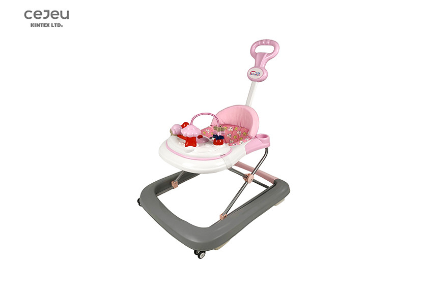 EN1273 PP Baby Pink Push Along Walker 5KG Euro Standard For 6 Month