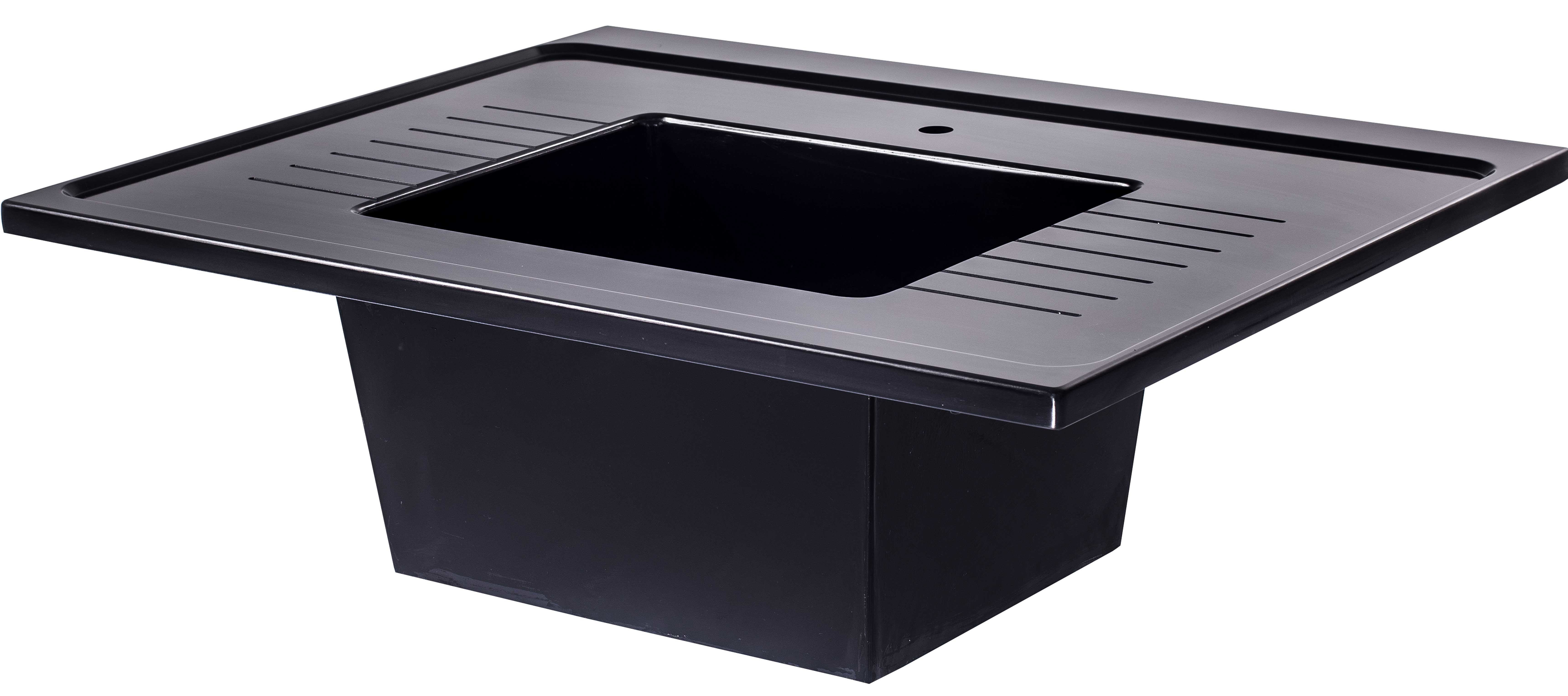 Laboratory Epoxy Resin Sinktop With Drain Grooves Undermount Sink Thickness 25mm Corrosion and Chemical Resistance