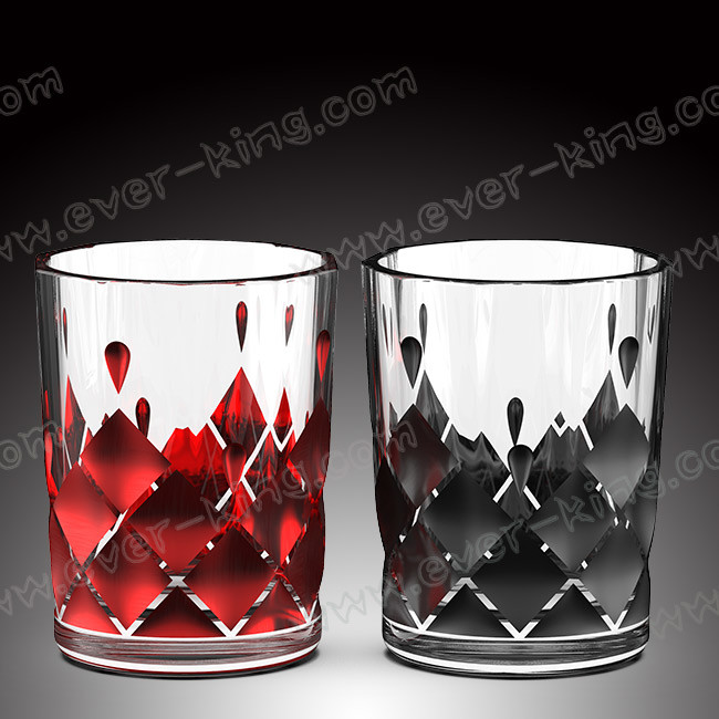 Tea Water Transparent Glass Cup Customized Printing