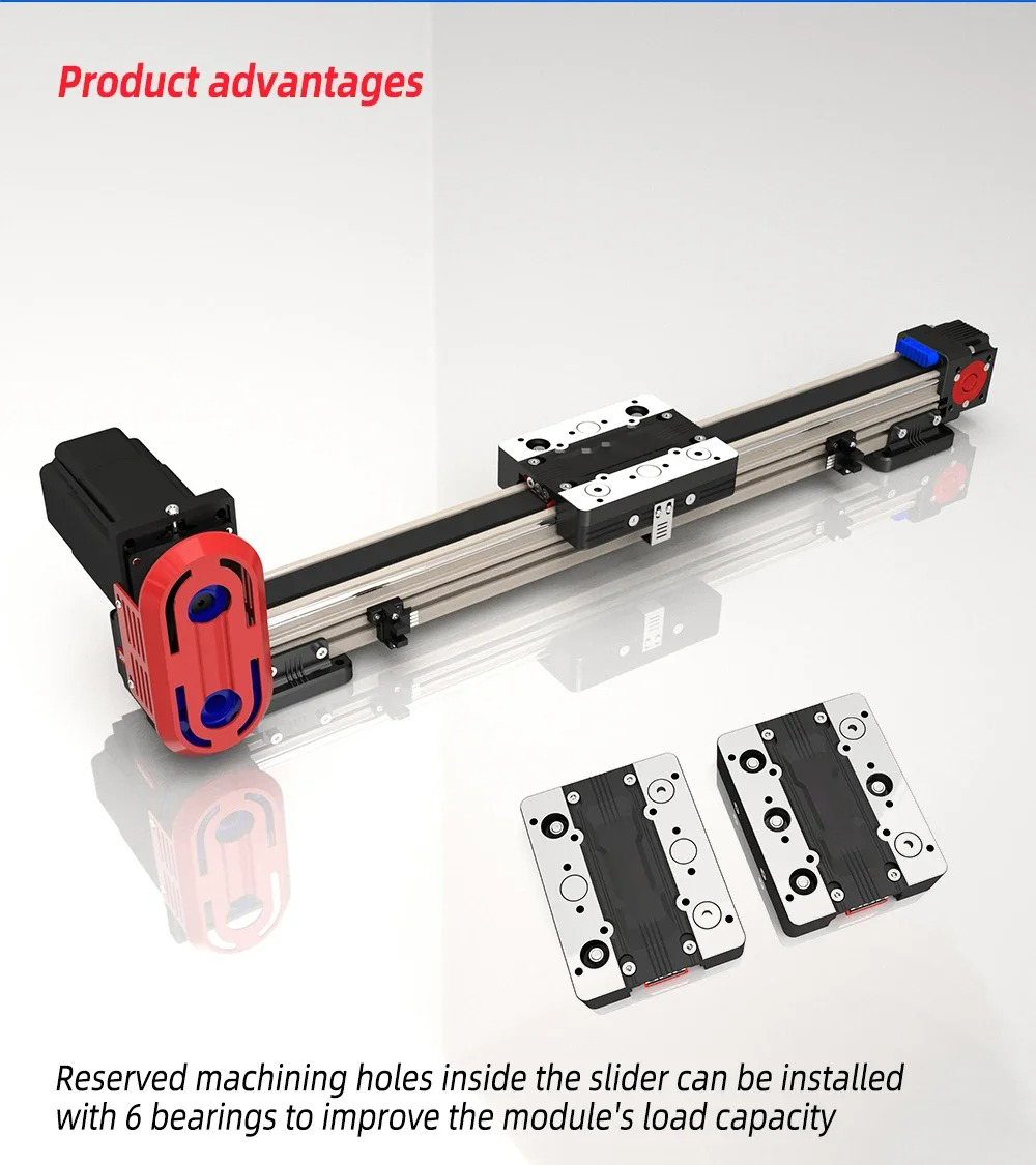 Customized stroke 50-4000mm xyz 3-axis CNC gantry robot linear module