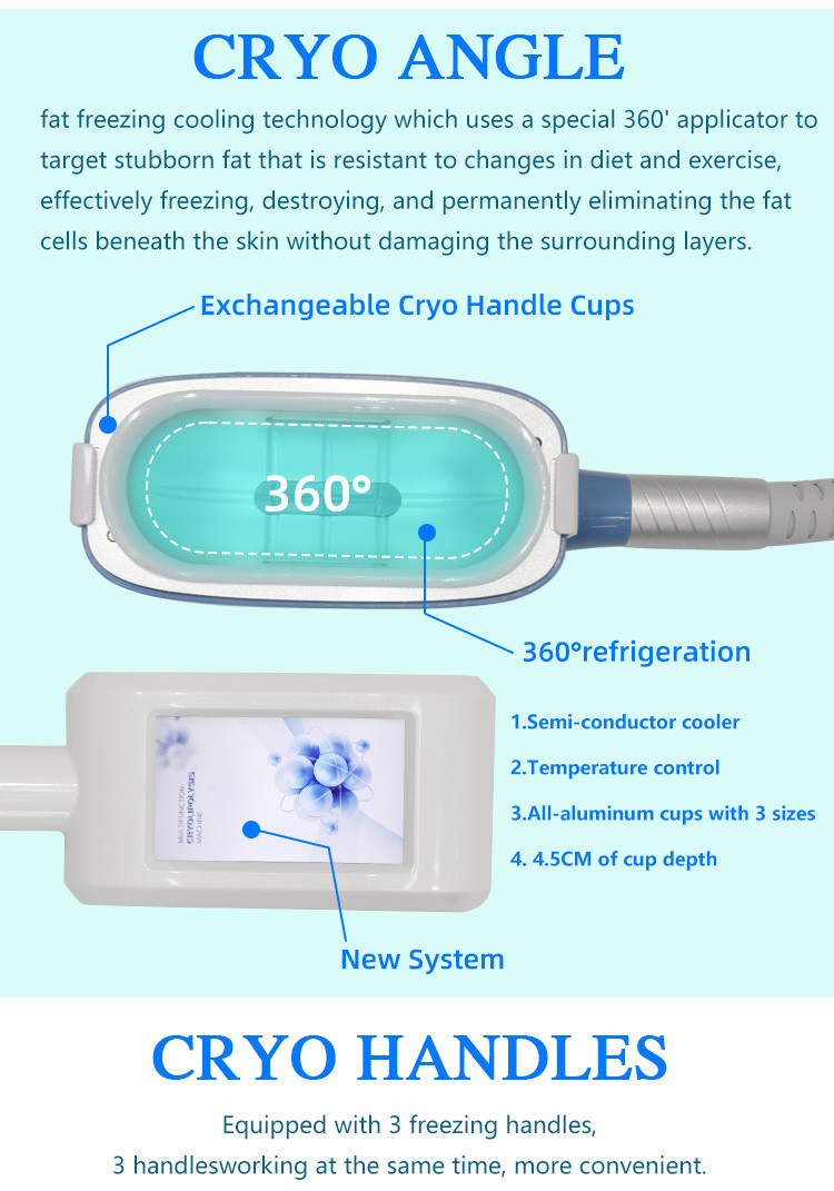 5 In 1 Cryotherapy Fat Freezing Machine 360 Cool Body Sculpting Slimming 650nm