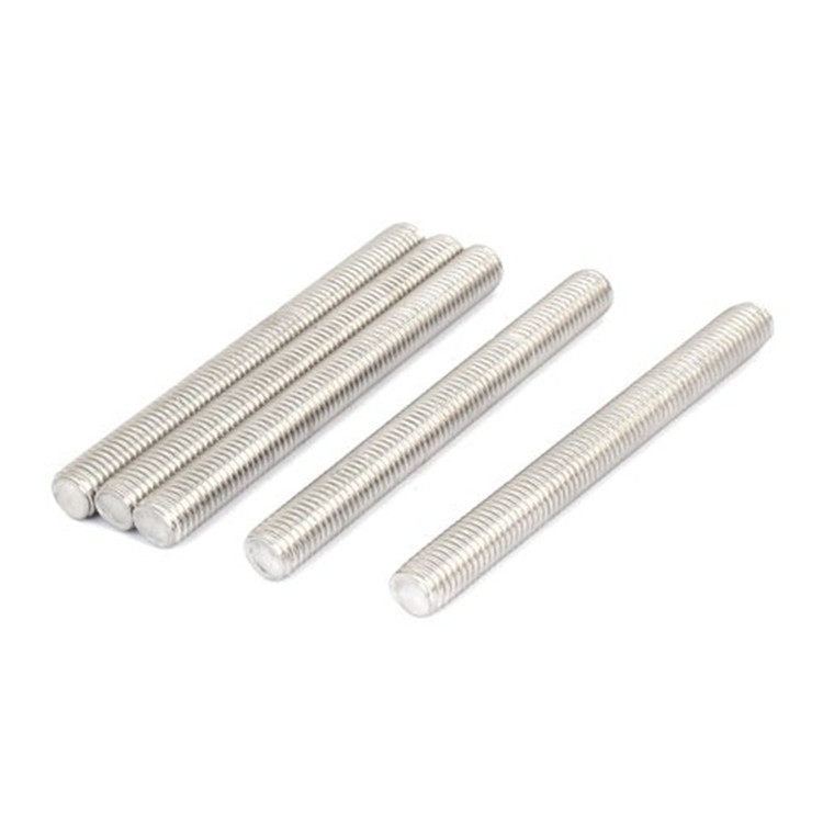 DIN 975 Stainless Steel 304 316 Threaded Rod M3 Stud Bolt With Hex But And Washer