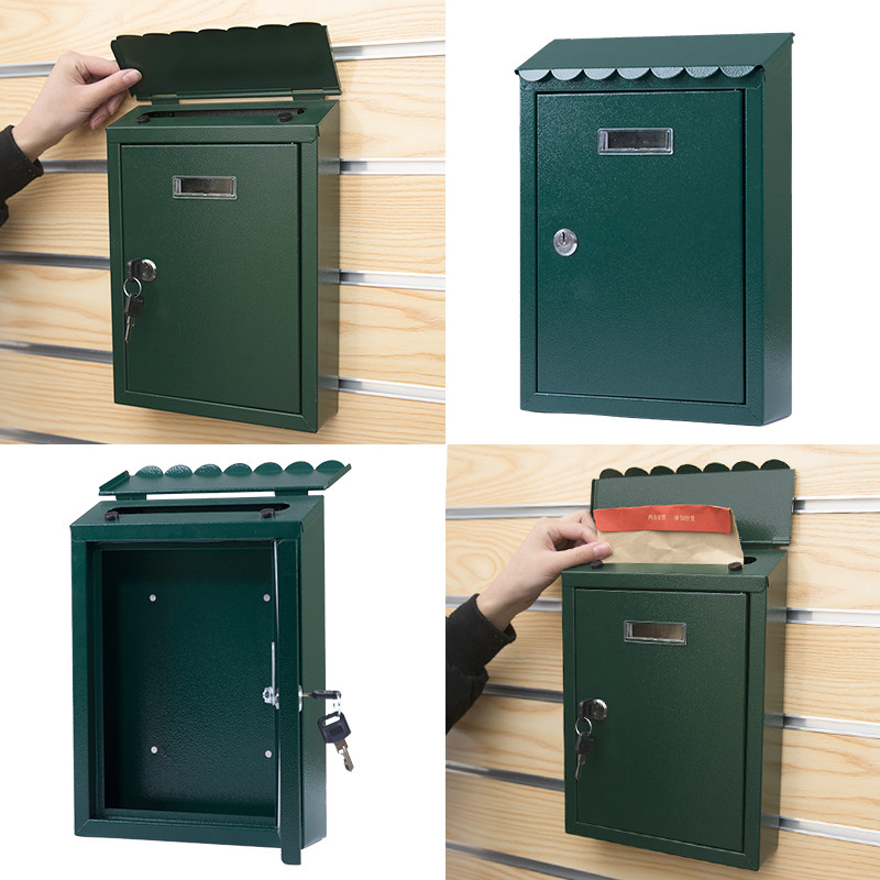 Multi Color Large Mailboxes Residential Wall Mounted Garden Waterproof Post Box