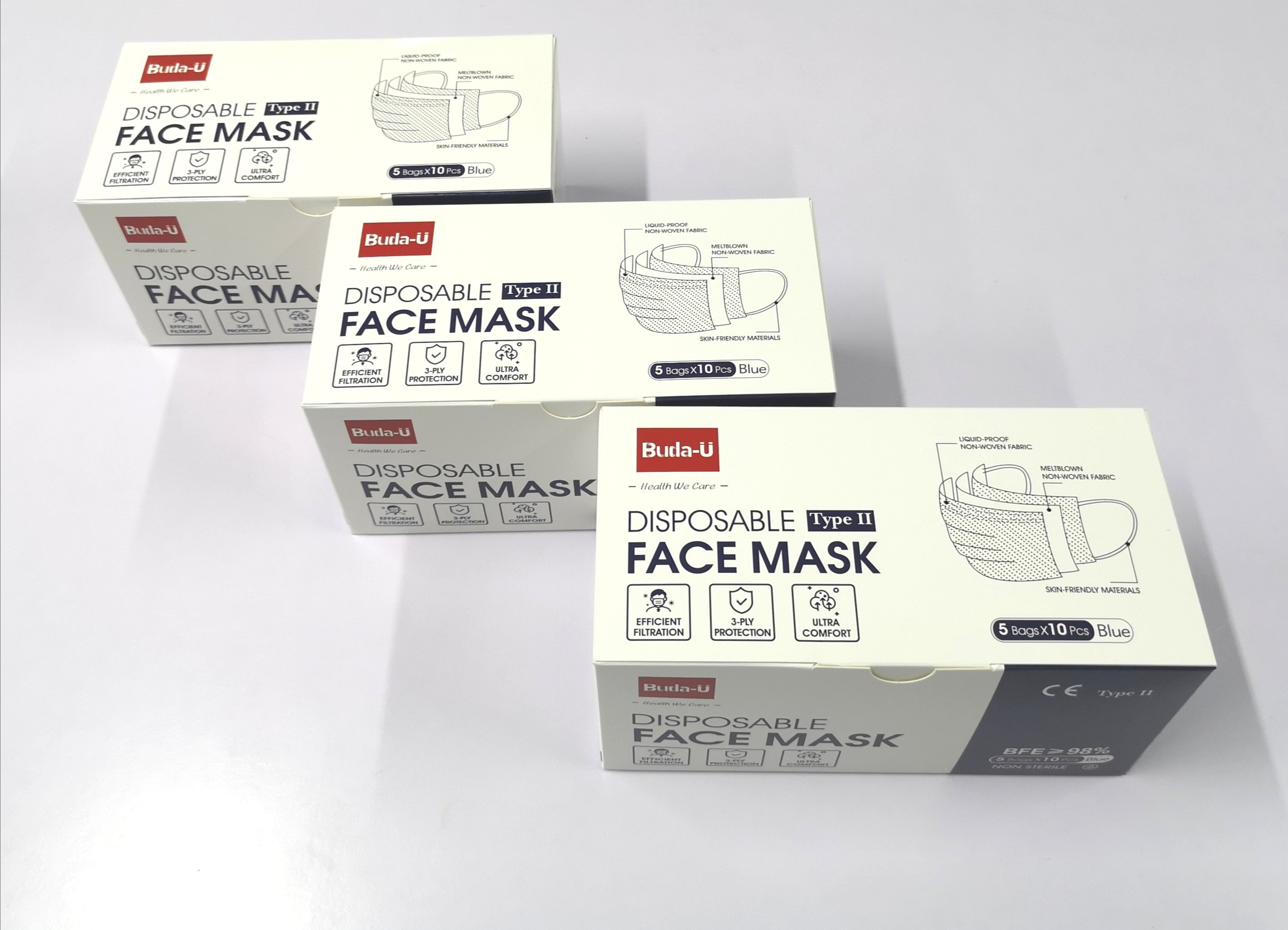 Eua Approved Disposable Medical Mask For Covid ASTM Level II
