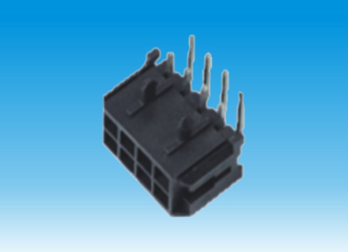 Tin Plated MX3.0 Wafer Connector , Right angle SMT Dual Row Header Connector With Post LCP