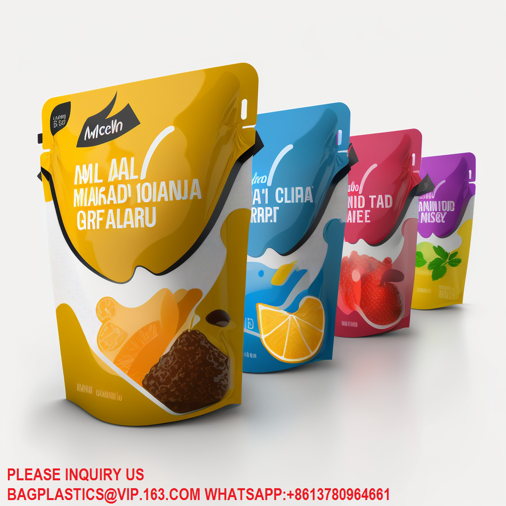 Resealable Laser Film Stand Up Pouch Seal Zipper Pla Flat Bottom Package Protein Powder